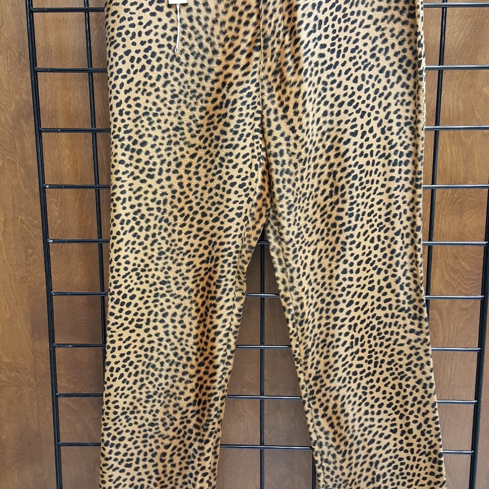 Moschino Jeans Leopard Print Pants NWT Size 8